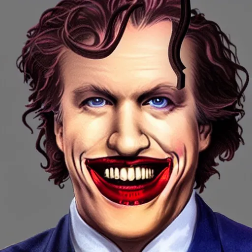 Prompt: tucker carlson as the joker