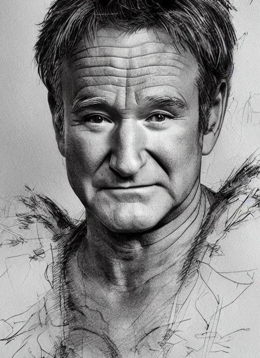 Robin Williams by TraceyLawler  Robin williams Celebrity art portraits  Celebrity drawings