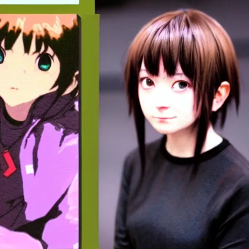 Image similar to lain iwakura in real life