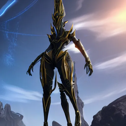 Image similar to high quality bug pov shot, of a highly detailed beautiful Giant female warframe, looming over you, unaware of your existence, highly detailed art, epic cinematic shot, realistic, professional digital art, high end digital art, furry art, DeviantArt, artstation, Furaffinity, 8k HD render, epic lighting, depth of field