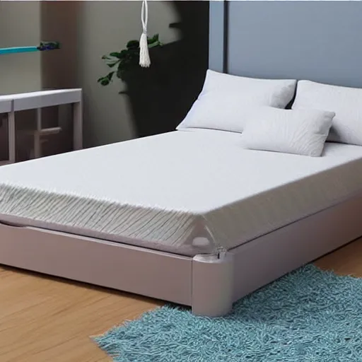 Image similar to a plastic bed, realistic, detailed