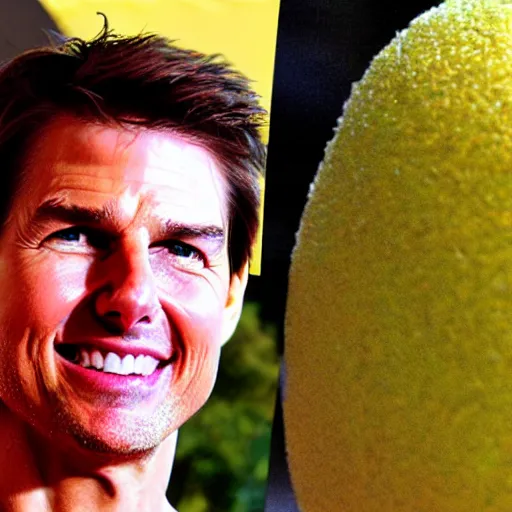 Prompt: tom cruise as a citron, citron head!!!!