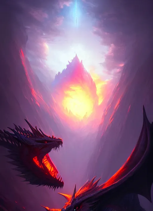 Prompt: eye of fantasy dragon, cinematic view, detailed, high detail, warm lighting, volumetric, godrays, vivid, beautiful, trending on artstation, by jordan grimmer, huge scene, art greg rutkowski