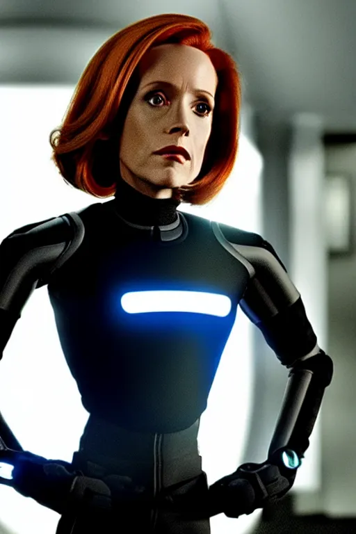 Image similar to dana scully in tron : legacy, tron : evolution