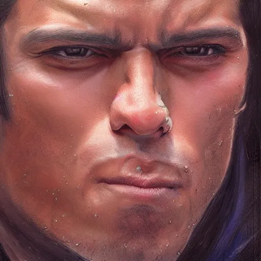 Prompt: the young latino guy as a realistic wrestling character, closeup portrait art by donato giancola and greg rutkowski, realistic face, digital art, trending on artstation