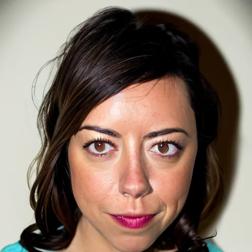 Image similar to aubrey plaza made of birthday cake : : highly detailed food photography : :