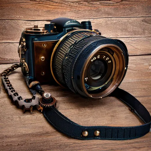 Image similar to steampunk airship Canon DSLR 35mm 8k product photo