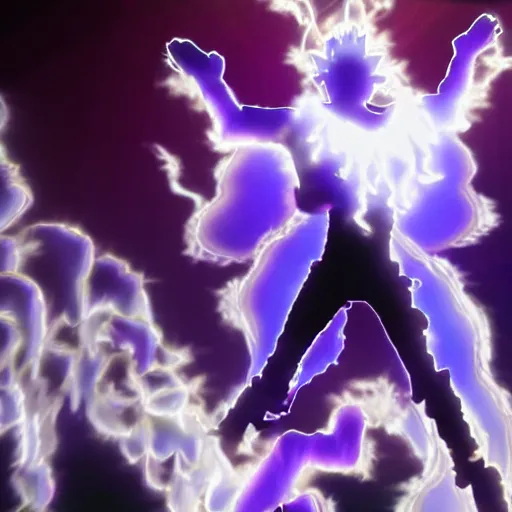 Image similar to shaggy tranforming into his eternal multiarmed form, incricate detail, volumetric lighting, high energy