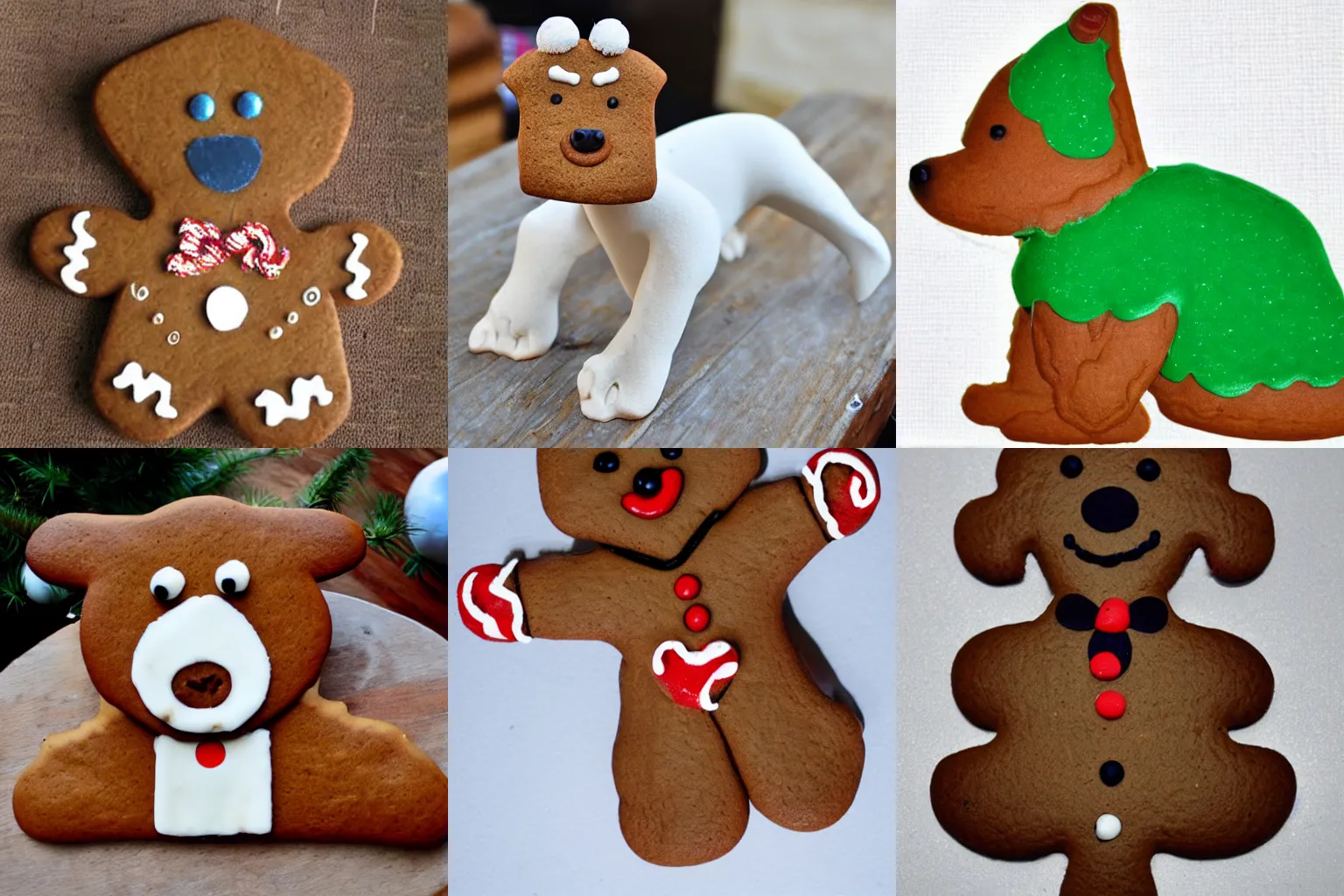 Prompt: Gingerbread dog