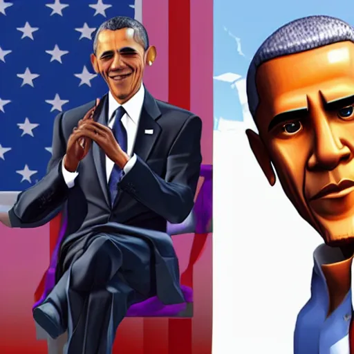 Image similar to barack obama fortnite skin