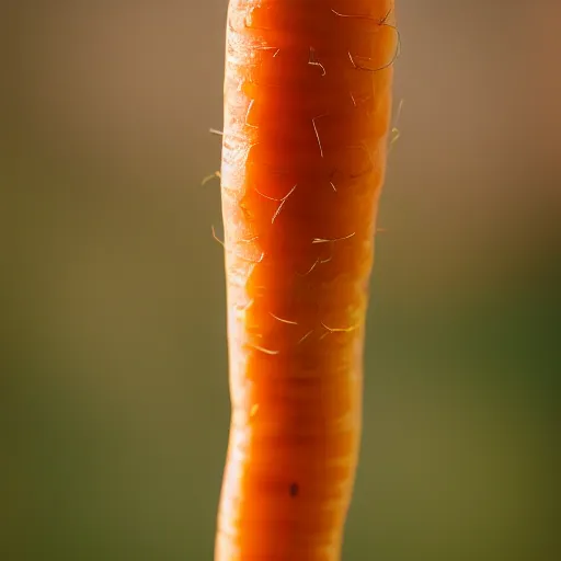 Image similar to high quality presentation photo of a golden carrot, photography 4k, f1.8 anamorphic, bokeh, 4k, Canon, Nikon