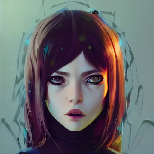 Image similar to A cyberpunk cyborg girl with big and cute eyes, fine-face, realistic shaded perfect face, fine details. not anime. Realistic shaded lighting poster by Ilya Kuvshinov katsuhiro, magali villeneuve, artgerm, Jeremy Lipkin and Michael Garmash, Rob Rey and Kentarõ Miura style, trending on art station