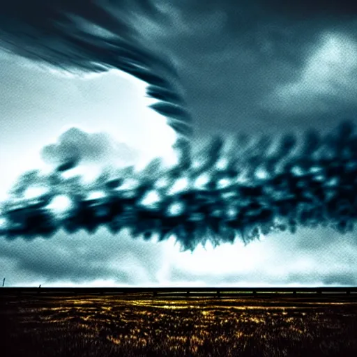 Image similar to a tornado!! made of seagulls, windy, cloudy, realistic reflections, cinematic lighting