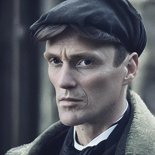 Prompt: A portrait of tommy shelby in atlantis