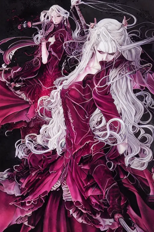 Image similar to shalltear bloodfallen by akihiko yoshida and ayami kojima