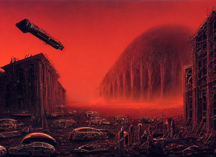 Prompt: blood music, matte painting, peter elson