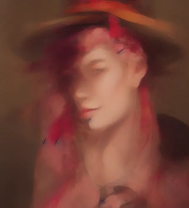 Prompt: a portrait of a female wearing a hat with sakura on top, hyper detailed, digital art, trending in artstation, cinematic lighting, studio quality, smooth render, unreal engine 5 rendered, octane rendered, art style by klimt and nixeu and ian sprigger and wlop and krenz cushart