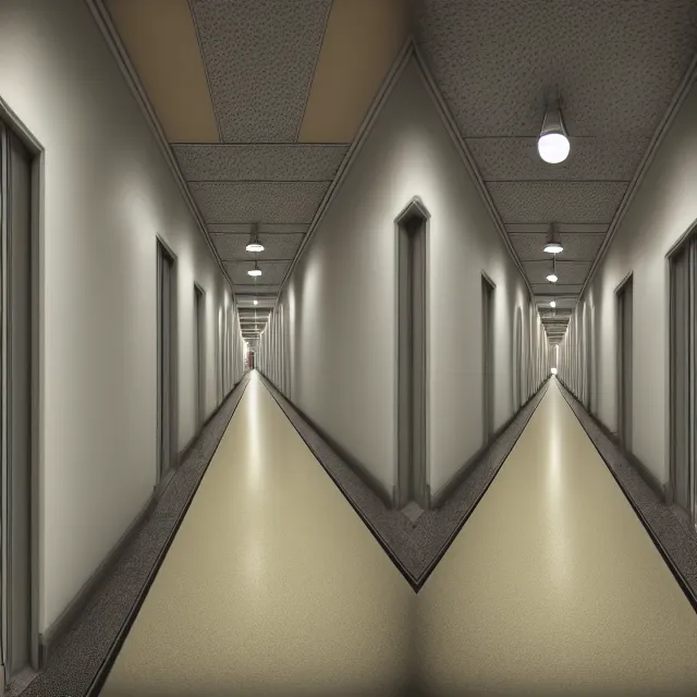 Prompt: , endless corridor where the floor a ball pit, highly detailed, 8 k, hdr, smooth, sharp focus, high resolution, award - winning photo