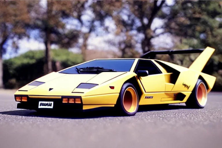 Image similar to wish. com version of a lamborghini countach