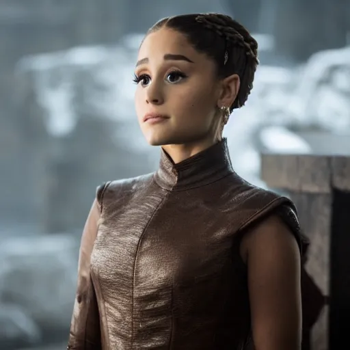 Image similar to still of ariana grande in game of thrones