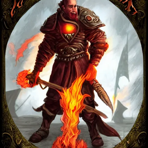 Image similar to flamekeeper. epic fantasy