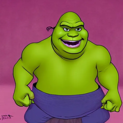 Image similar to shrek really angry