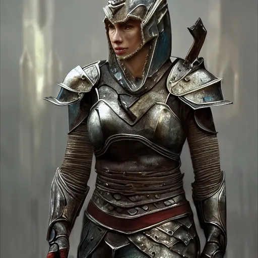 Prompt: hyperrealistic mixed media image of daedra armor skyrim, stunning 3 d render inspired art by greg rutkowski and xiang duan and thomas eakes, perfect facial symmetry, flesh texture, realistic, highly detailed attributes and atmosphere, dim volumetric cinematic lighting, 8 k octane detailed render, post - processing, masterpiece,