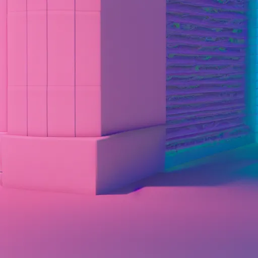 Image similar to vaporwave 9 0 s, highly detailed, 3 d render, vray, octane, realistic lighting, photorealistic