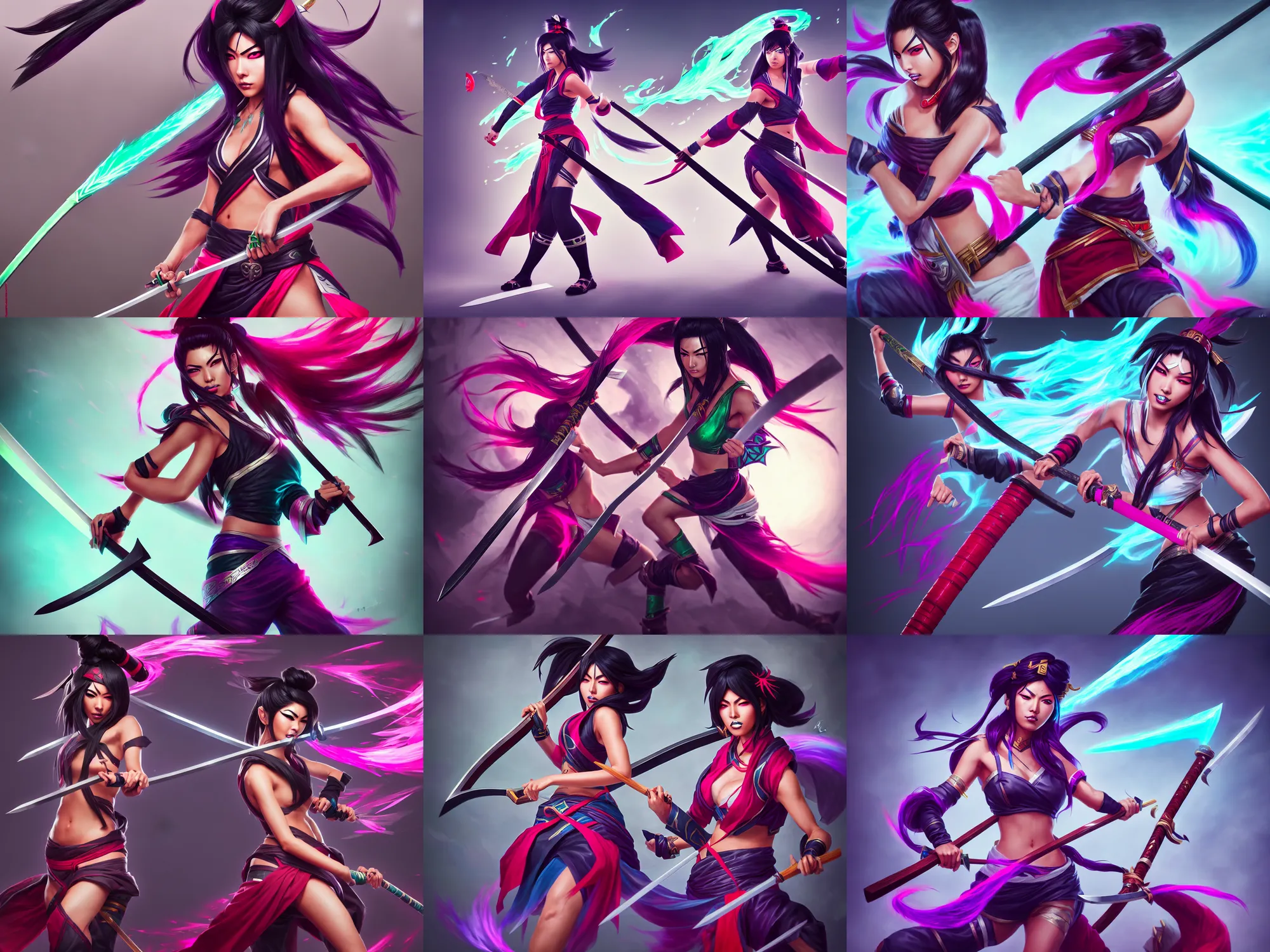 Arte AI: Akali parody por @Saharok Prosto