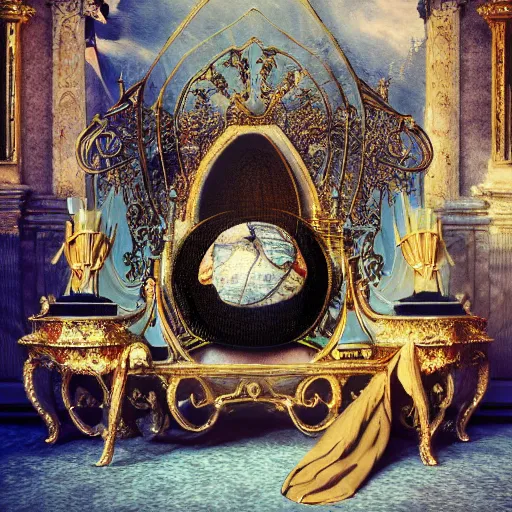 Prompt: Rothschild illuminati royal ball, Salvador Dali painting, octane render, cinematic still