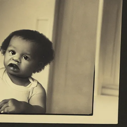 Image similar to a photograph of baby Jay Z