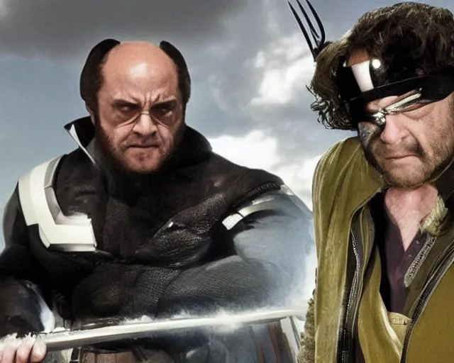 Image similar to cinematic still, danny devito as wolverine, x - men ( 2 0 1 9 )