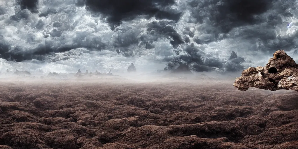 Prompt: surrealist alien landscape, realistic photography, 8k, hd