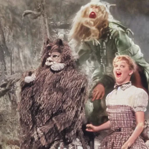 Image similar to film still of taylor swift as dorothy, the wizard of oz ( 1 9 9 0 ), directed by david lynch
