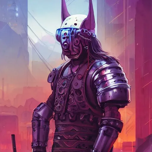 Image similar to cyberpunk viking helmet mask warrior goddess robot ninja fantasy, art gta 5 cover, official fanart behance hd artstation by jesper ejsing, by rhads, makoto shinkai and lois van baarle, ilya kuvshinov, ossdraws