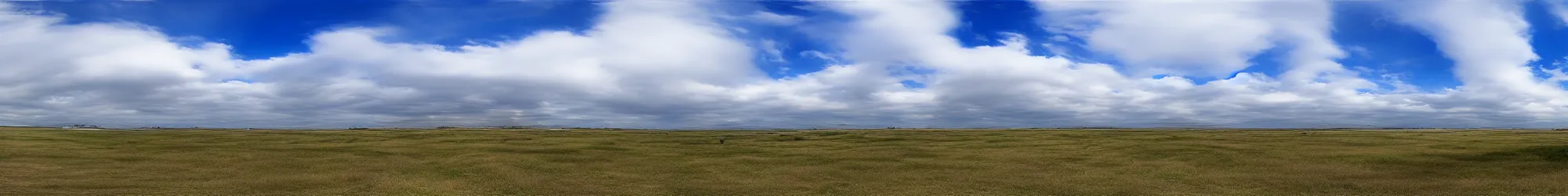 Prompt: panorama of the sky 360* with big cumulonimbus clouds, detailed with shadows, no sun, no ground