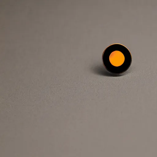 Image similar to a photo of a retro enamel pin of a black hole, studio lighting, behance