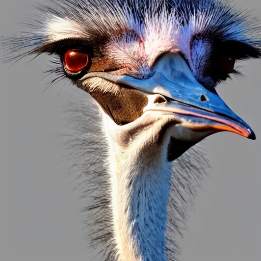 Image similar to photorealistic nature photography ostrich