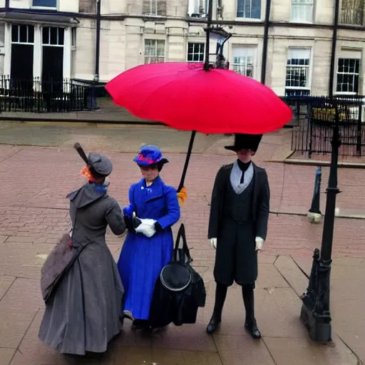 Prompt: Mary Poppins in Coventry