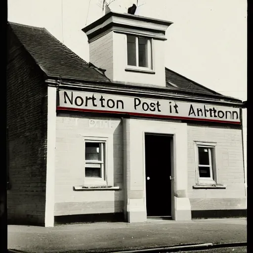 Image similar to photograph of North Allerton post office as a portal to hell, but it is now a portal to hell