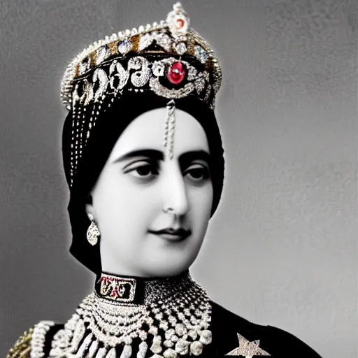 Prompt: the princess of qajar as a famous tiktok celebrity, hashtag, high resolution, modern - day, selfie