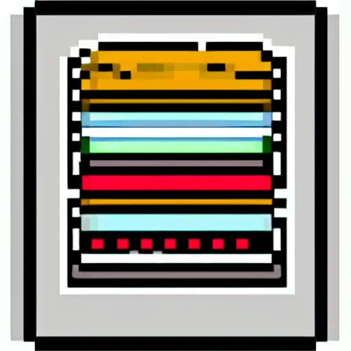 Image similar to hamburger pixel 3 2 bit icon art