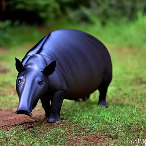 Prompt: tapir and cat hybrid, award winning photo