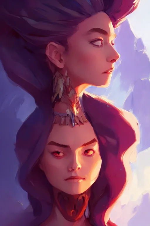 Image similar to just one head, portrait, queen of the 7 realms, official fanart behance hd artstation by Jesper Ejsing, by RHADS and Makoto Shinkai and Lois van baarle and ilya kuvshinov and rossdraws