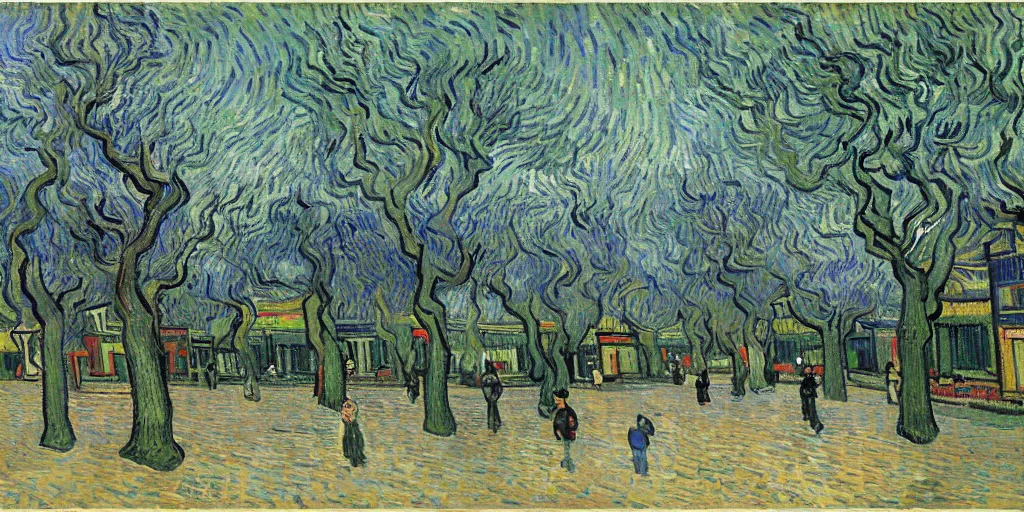 Image similar to the chengdu, by vincent van gogh