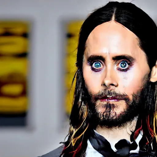 Prompt: scary jared leto