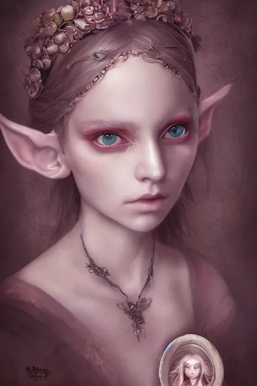 Prompt: a portrait of a young elf, by natalie shau, naoto hattori, jacqueline e and bastien lecouffe deharme, trending on artstation, artstationhd, artstationhq, unreal engine, 4 k, 8 k