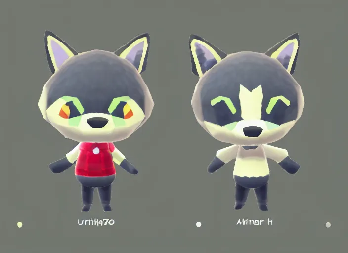 Image similar to extremely cute chibi werewolf animal crossing villager. animal crossing character. smooth round, smooth texture, 3 d render, 3 d model rip, simplified, symmetry, animal crossing new horizons, hq, artgerm, arstation,