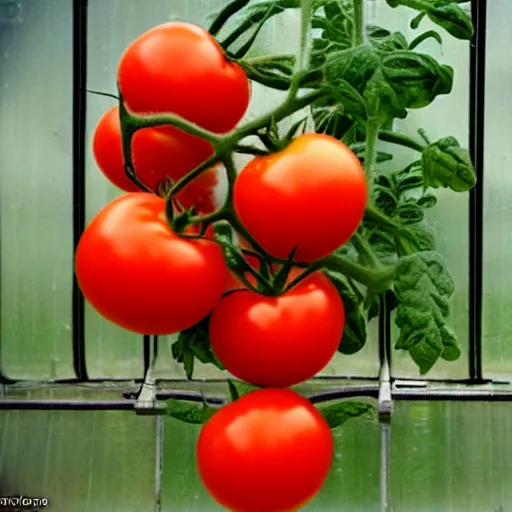 tomatoes in the greenhouse on the moon, photo by Neil Stable