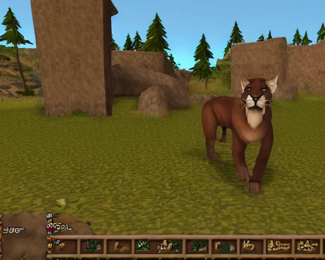 Image similar to mountain lion in old school runescape full screen